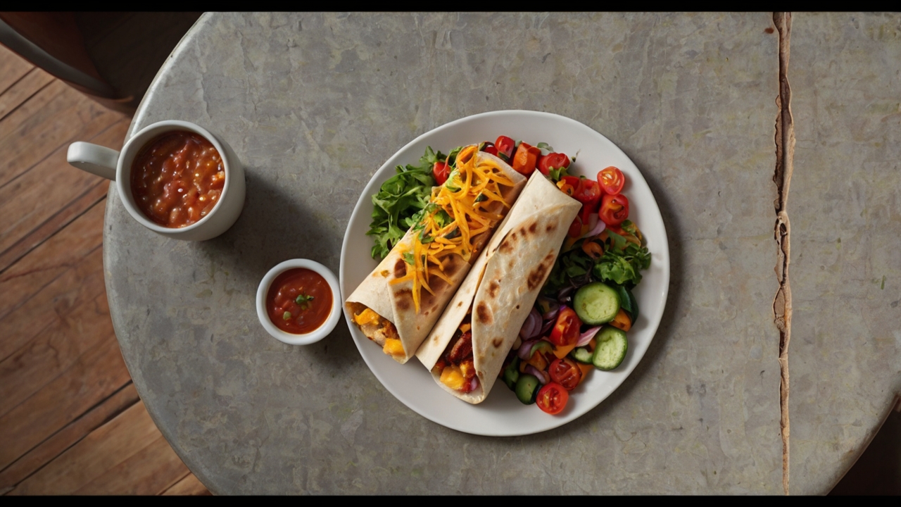 Delicious burrito from domain café